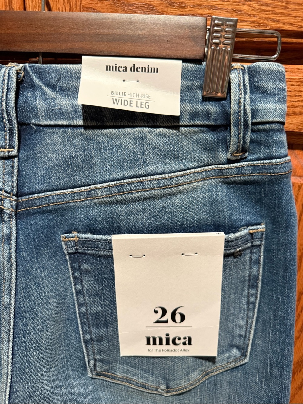 Mica Billie High-Rise Wide Leg Jeans - Classic Blue